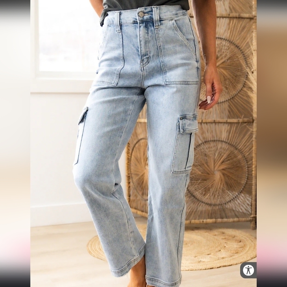 Vervet Forget My Name Dad Cargo Jeans - Picture 2 of 9